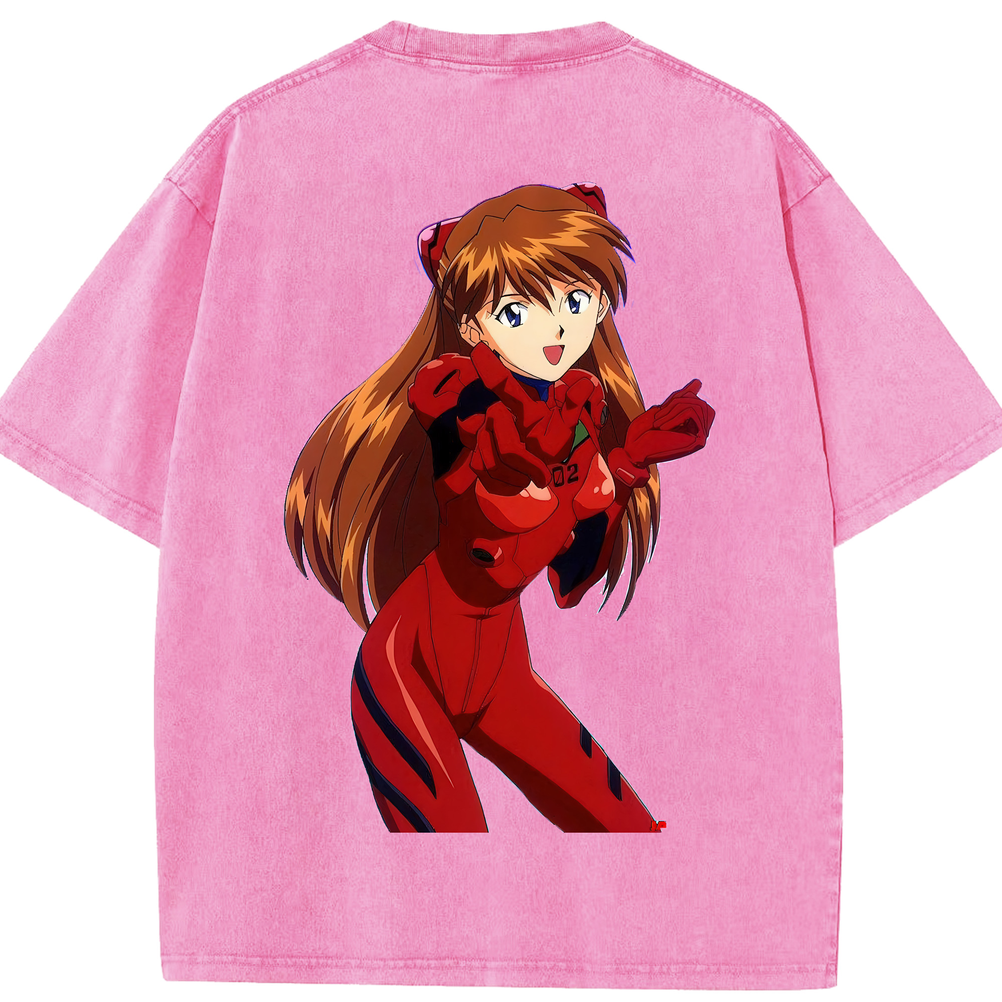 （画像用） EVA 新世紀エヴァンゲリオン 綿100% ヴィンテージ風 半袖Tシャツ（背面プリント）